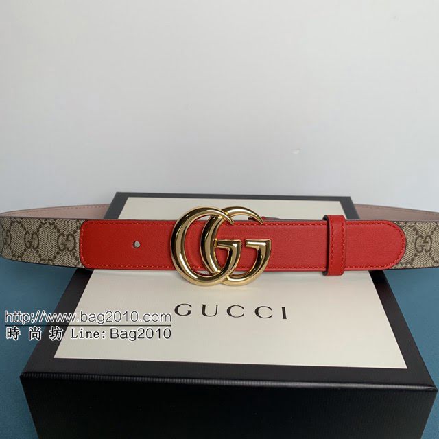 Gucci經典皮帶 古奇GGSupreme小牛皮腰帶 古奇2020早春新款  jjp1563